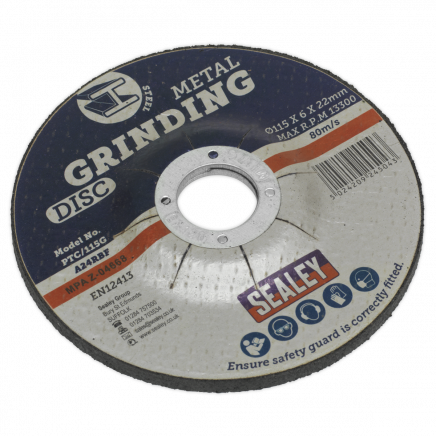 Grinding Disc Ø115 x 6mm Ø22mm Bore PTC/115G