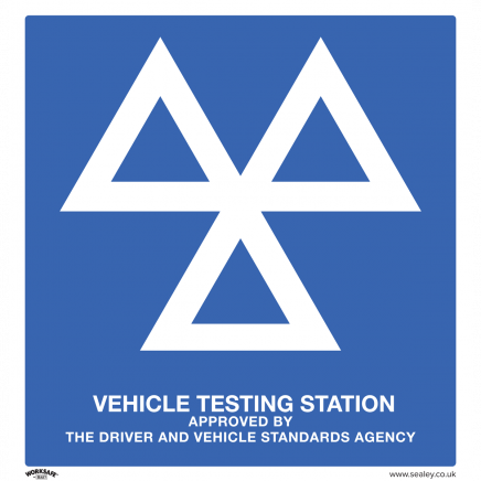 Warning Safety Sign - MOT Testing Station - Aluminium Composite SS51A1
