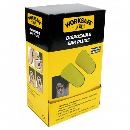 Ear Plugs Disposable - 200 Pairs 403/200