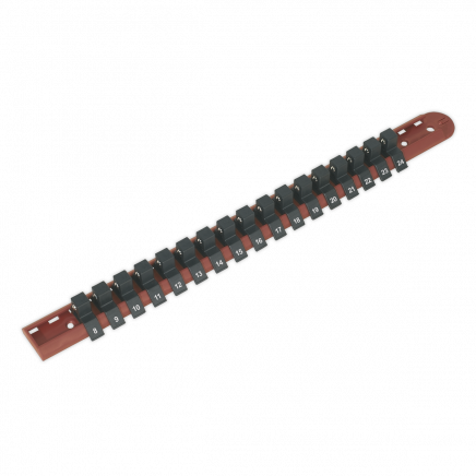 Socket Retaining Rail with 17 Clips 1/2"Sq Drive AK1217