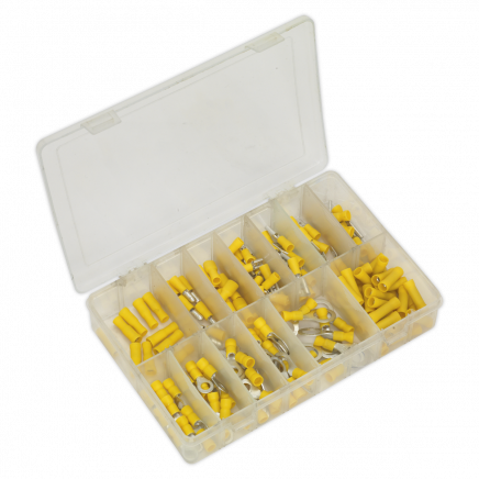 Crimp Terminal Assortment 140pc Yellow AB041YT