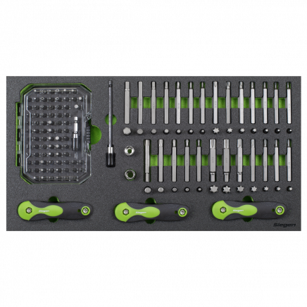 Tool Tray with Specialised Bits & Folding Hex Keys 170pc S01275