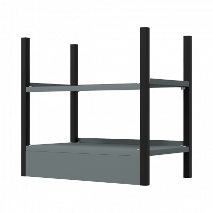 Modular Racking Base unit 2 Shelves 580mm APMRB1