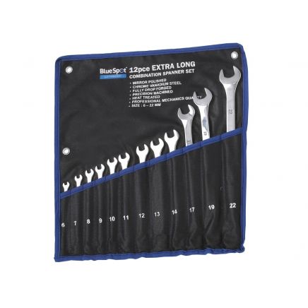 Extra Long Combination Spanner Set, 12 Piece B/S04124