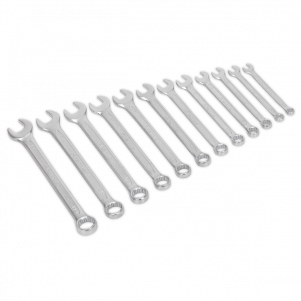 Combination Spanner Set 12pc Cold Stamped Metric AK6325