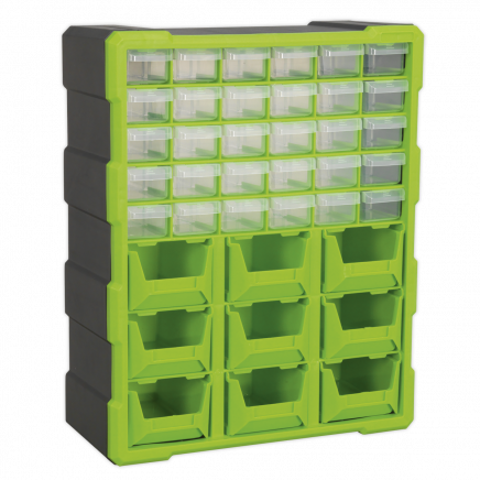 Cabinet Box 39 Drawer - Hi-Vis Green/Black APDC39HV