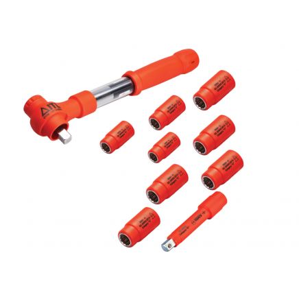 Insulated 1/2in Drive Imperial Torque Wrench Kit, 10 Piece ITL00027