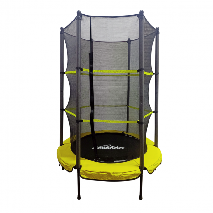 Dellonda 55" Mini Trampoline with Safety Enclosure Net Outdoor Children's Trampoline Jumping Training DL65