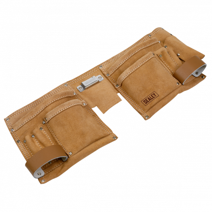 Double Pouch Leather Tool Belt STBL01