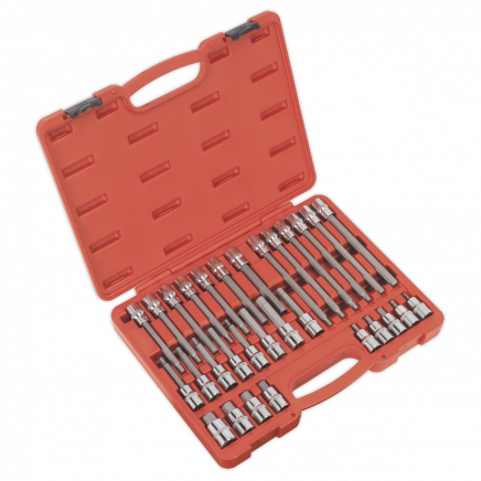 Hex Socket Bit Set 30pc 1/2"Sq Drive AK2196