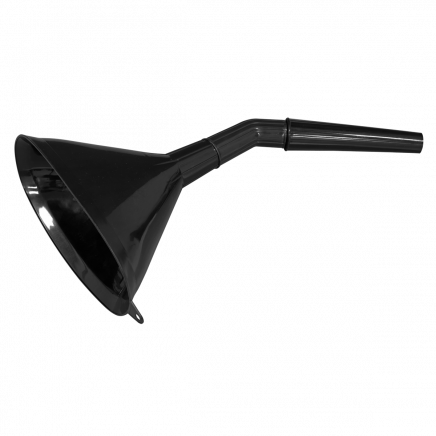Angled Spout Oval Funnel with Filter 200mm - Medium F7