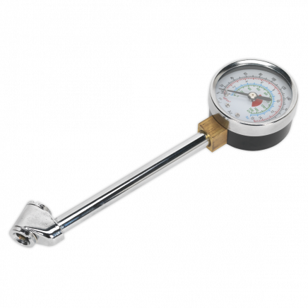 Twin Connector Tyre Pressure Gauge 0-220psi TSTPG34
