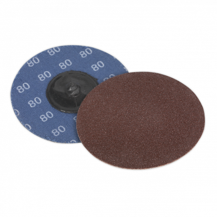 Quick-Change Sanding Disc Ø75mm 80Grit Pack of 10 PTCQC7580