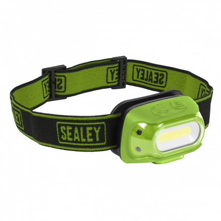 Rechargeable Head Torch with Auto-Sensor 8W COB LED - Green HT08RG