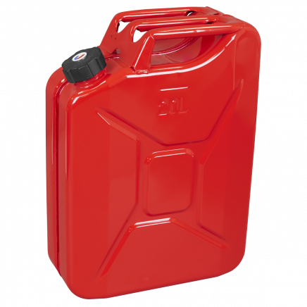 Screw Cap Metal Jerry Can 20L - Red JC20SCR