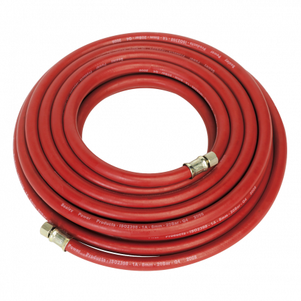 Air Hose 10m x Ø8mm with 1/4"BSP Unions AHC10