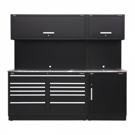 Premier 2.3m Storage System - Stainless Worktop APMSCOMBO4SS