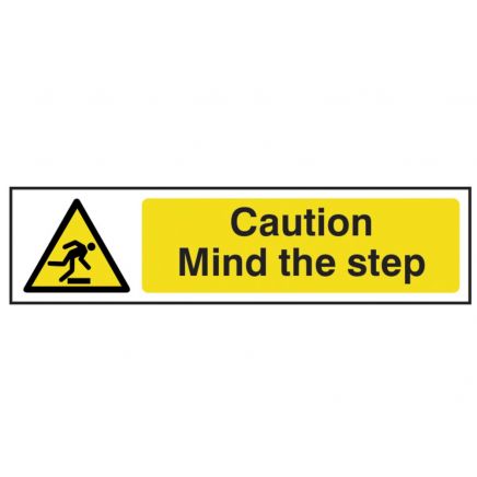 Caution Mind The Step - PVC 200 x 50mm SCA5109