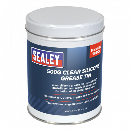 Silicone Clear Grease 500g Tin SCS102