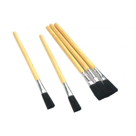 3015M Wood Handle Flux Brushes (Pack 5) MON3015