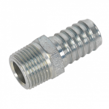 Screwed Tailpiece Male 3/8"BSPT - 1/2" Hose Pack of 5 AC42