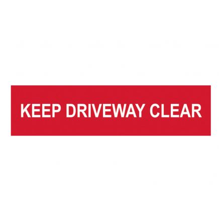 Keep Driveway Clear - PVC 200 x 50mm SCA5252