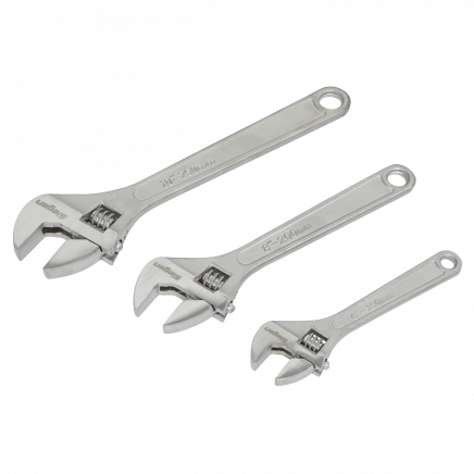 Adjustable Wrench Set 3pc 150, 200 & 250mm S0448