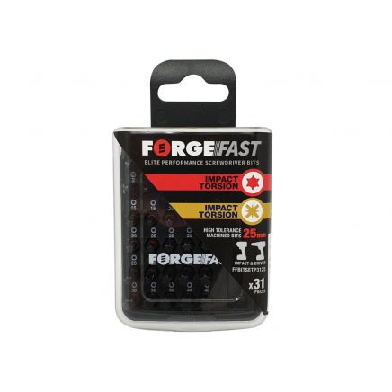 ForgeFast PZ/TX Compatible Impact Bit Set, 31 Piece FORFFBSPZT31