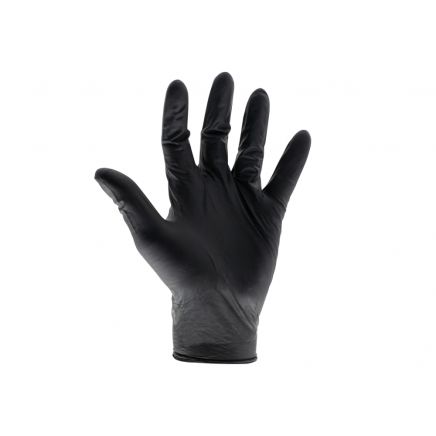 Heavy-Duty Nitrile Disposable Gloves, Black