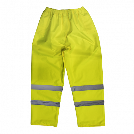 Hi-Vis Yellow Waterproof Trousers - Medium 807M