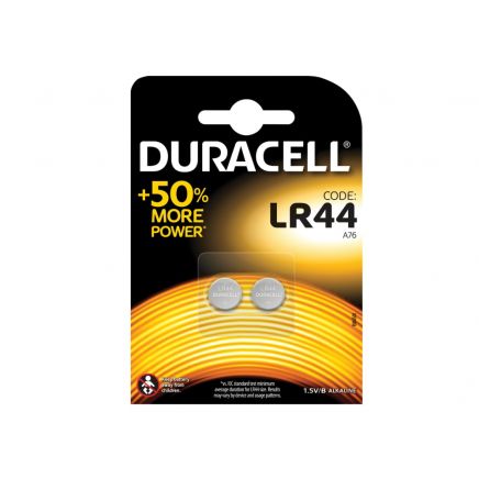 LR44 A76 Button Battery (Pack 2) DURLR44