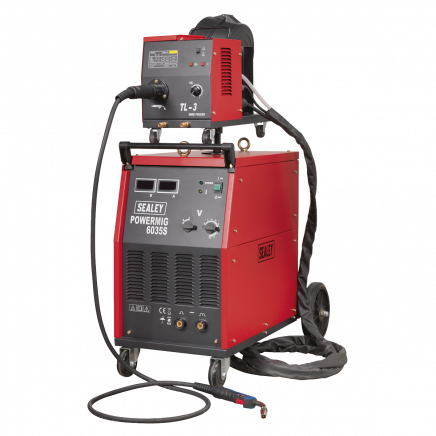 Professional MIG Welder 350A 415V 3ph with Binzel® Euro Torch & Portable Wire Drive POWERMIG6035S