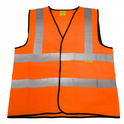 Hi-Vis Orange Waistcoat (Site and Road Use) - X-Large 9812XL