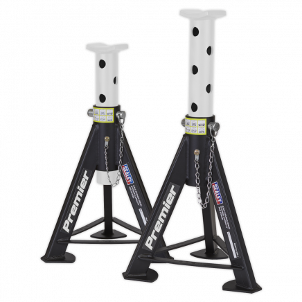Axle Stands (Pair) 6 Tonne Capacity per Stand - White AS6