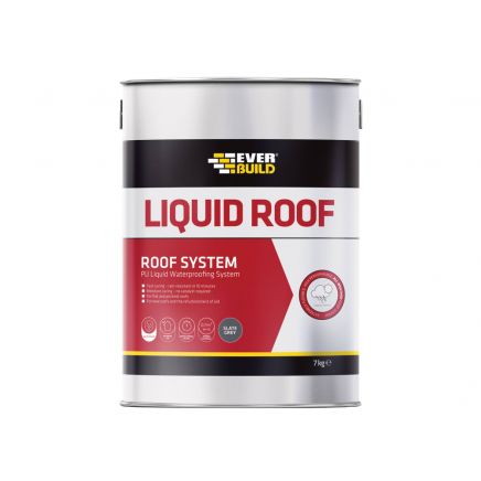 Aquaseal Liquid Roof Slate Grey 7kg EVBAQLIQRFG7