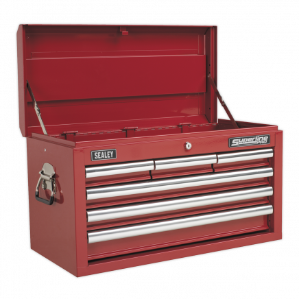 Topchest 6 Drawer with Ball-Bearing Slides - Red AP33069