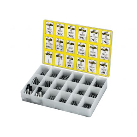 Insert Bits & Magnetic Bit Holders Assorted Tray, 200 Piece STA168741
