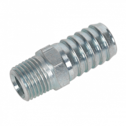 Screwed Tailpiece Male 1/4"BSPT - 1/2" Hose Pack of 5 AC40