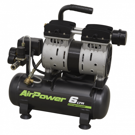 Low Noise Air Compressor 6L Direct Drive 0.7hp SAC0607S