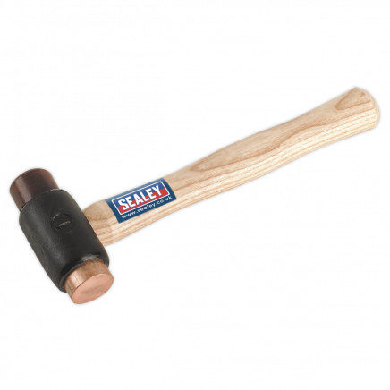 Copper/Rawhide Faced Hammer 1.5lb Hickory Shaft CRF15