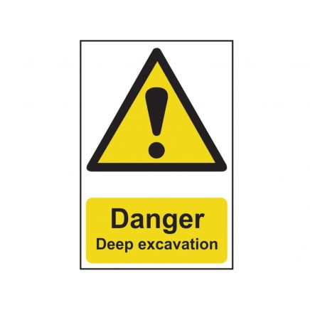 Danger Deep Excavation - PVC 400 x 600mm SCA4103