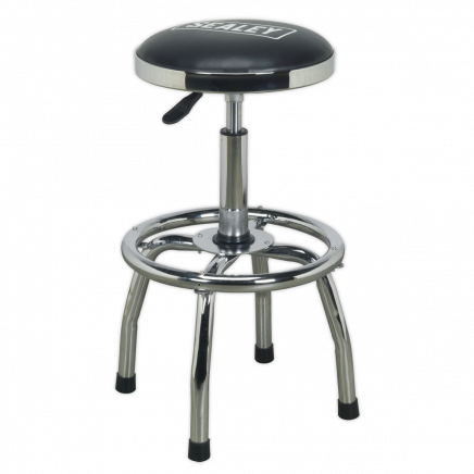 Workshop Stool Heavy-Duty Pneumatic with Adjustable Height Swivel Seat SCR17