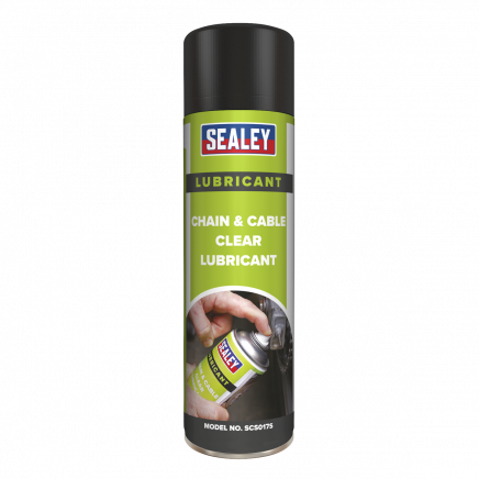 Chain & Cable Clear Lubricant 500ml Pack of 6 SCS017