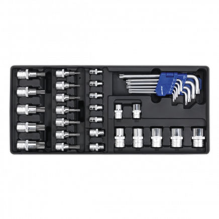Tool Tray with TRX-Star* Key, Socket Bit & Socket Set 35pc TBT08
