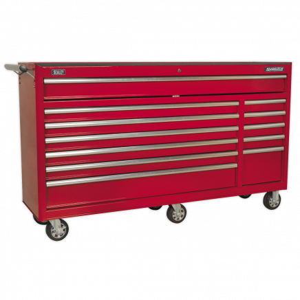 Rollcab 12 Drawer with Ball-Bearing Slides Heavy-Duty - Red AP6612