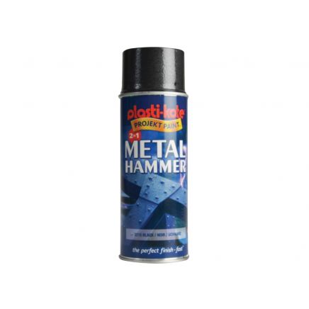 Metal Paint Hammer Spray Black 400ml PKT2215