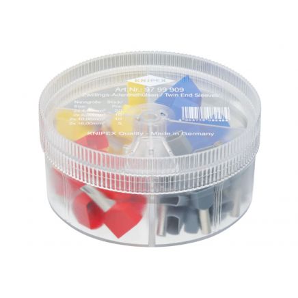 Insulated Twin Wire Ferrules Assortment Box, 45 Piece KPX9799909