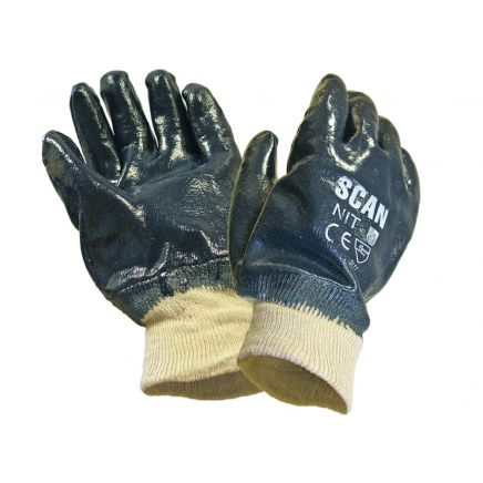 Nitrile Knitwrist Heavy-Duty Gloves SCAGLONIT