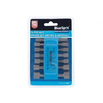 Metric & Imperial Nut Driver Set, 14 Piece B/S14109