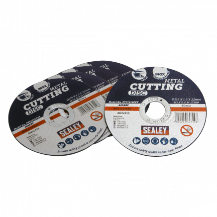 Cutting Disc Ø115 x 1.2mm Ø22mm Bore Pack of 5 PTC/115CET5